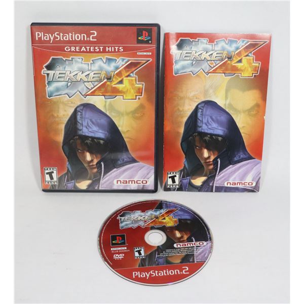 TEKKEN 4 CIB WORN DISC PS2 PLAYSTATION 2