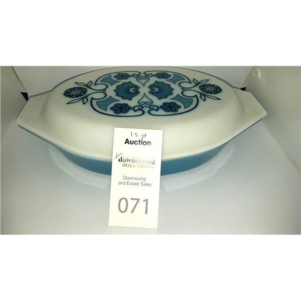 Vintage Pyrex Horizon Blue Cat A