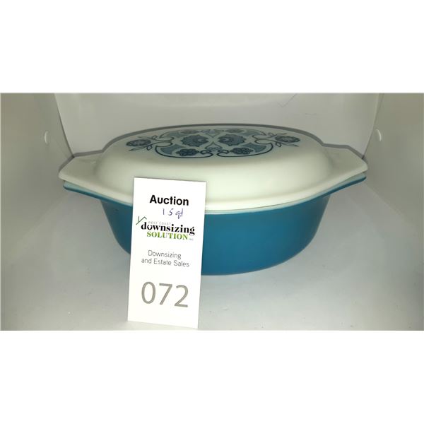 Vintage Pyrex Horizon Blue Cat A