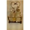 Image 15 : Crystal & Silverplate Cruet Set Cat A