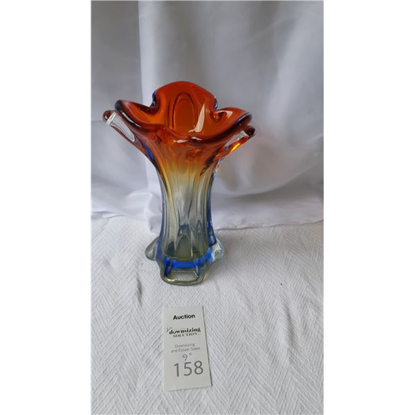 Art Glass Vase Cat A