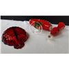 Image 3 : Ruby Red Glass Cat a