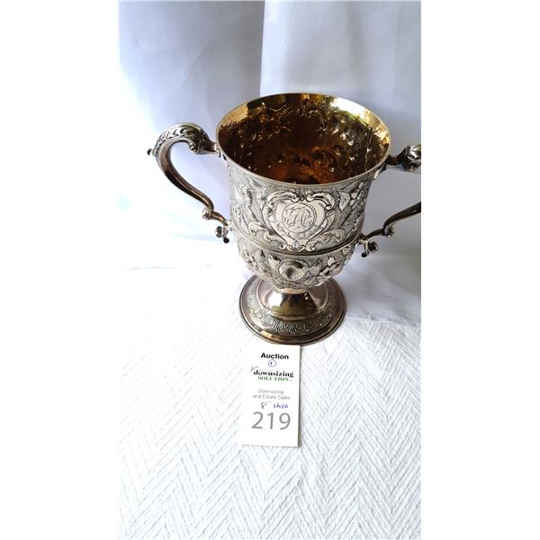 Silverplated Vase Cat A