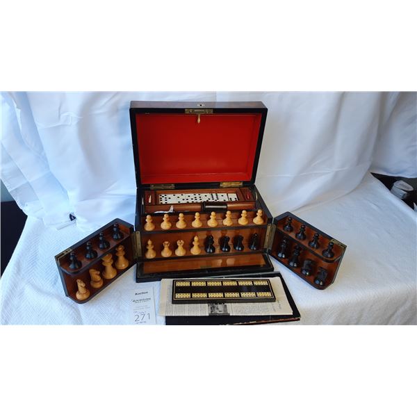 Antique Game Box Cat C