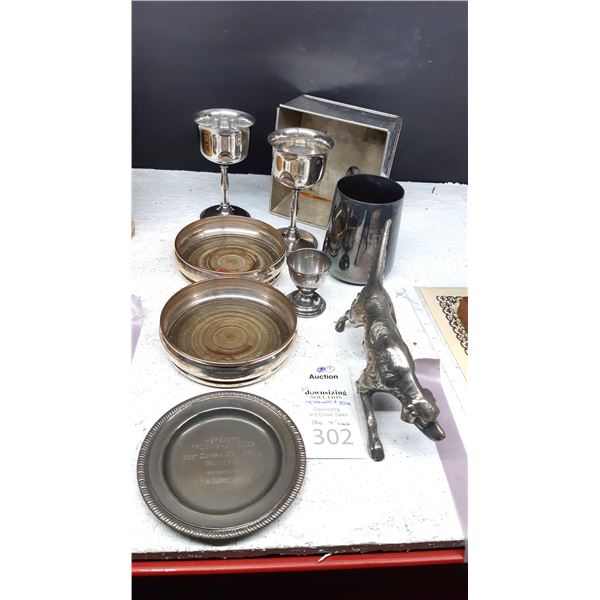 Silverplate & Metal Cat A