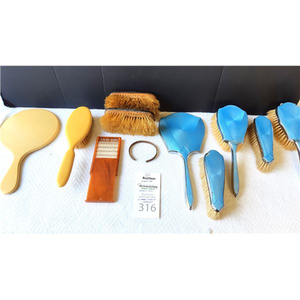 French Ivory & Silver Plate Cat