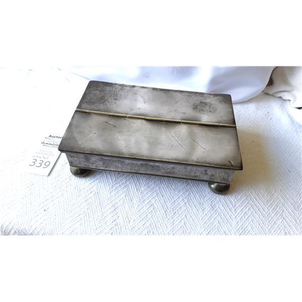 Pewter Writing Box Cat A
