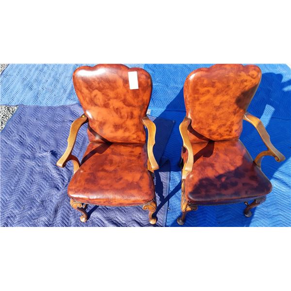 Antique Leather Chairs Cat C