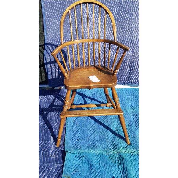 Antique High Chair Cat C