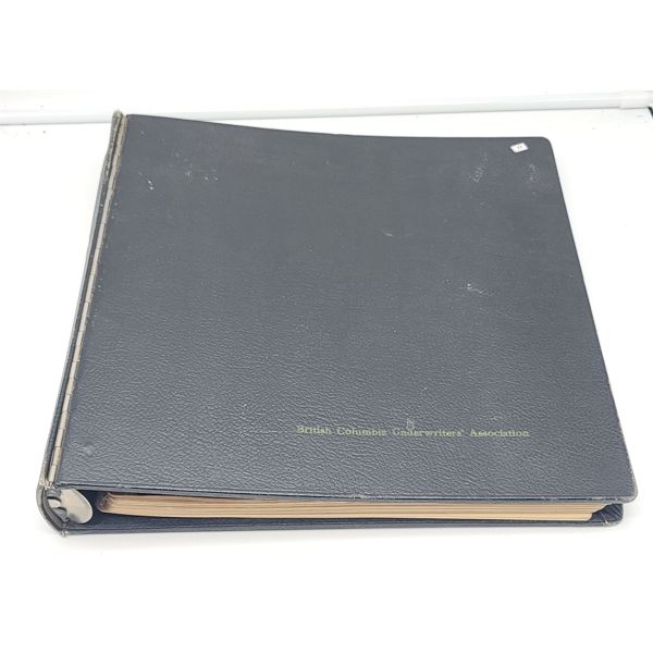 New Westminster 1957 Insurance Plan of New Westminster BC Underwriters Association Large Binder