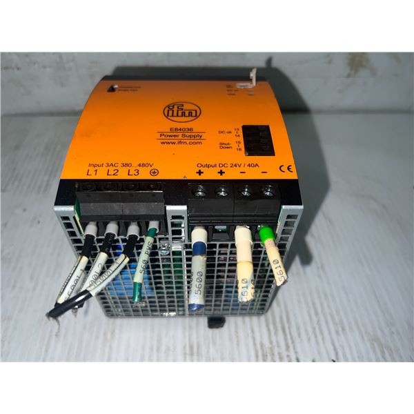 IFM Electronic #E84036 Power Supply