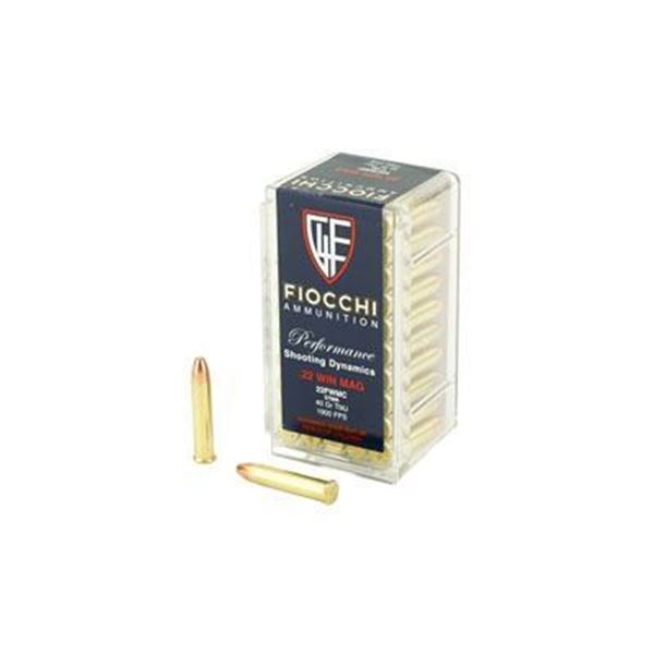 FIOCCHI 22WMR 40GR FMJ - 500 Rounds