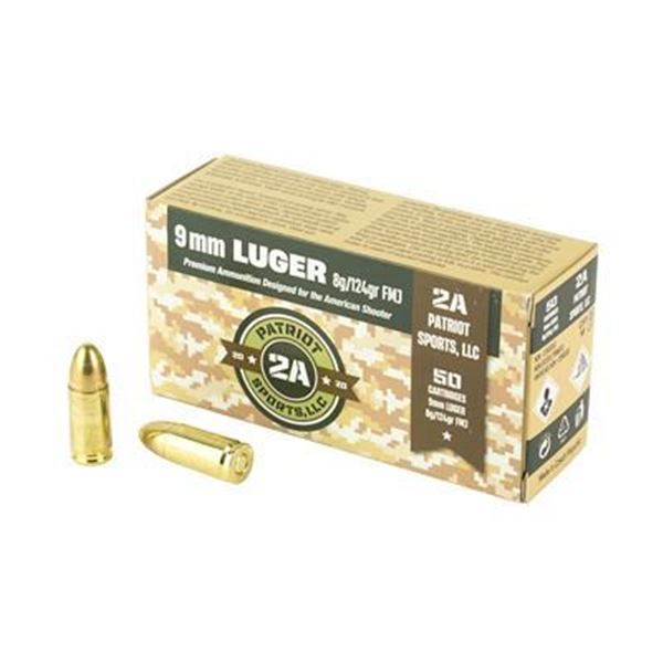 PATRIOT SPORTS 9MM 124GR FMJ - 500 Rounds