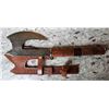 Image 1 : Hand Forged Damascus Steel Axe with Sheath