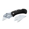 Image 1 : Outdoor Edge BOA Razor Folding Utility Knife with 3 Blades Black