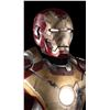 Image 14 : Lot #253: IRON MAN 3 (2013) - Light-up Iron Man (Robert Downey Jr.) Mark 42 Helmet with Replica Ches