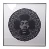 Image 2 : Lot #544: JIMI HENDRIX - Framed Hand-made Aric Obrosey Centrepiece