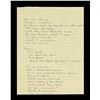 Image 2 : Lot #567: MOTLEY CRUE - "Too Fast For Love" Lyrics Handwritten by Allan Coffman