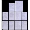 Image 1 : Lot #577: OASIS - Complete Set of (What's the Story) Morning Glory? Album Song Lyrics Handwritten by