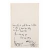 Image 1 : Lot #610: RADIOHEAD - "Karma Police'' Working Lyrics Handwritten and Signed by Thom Yorke