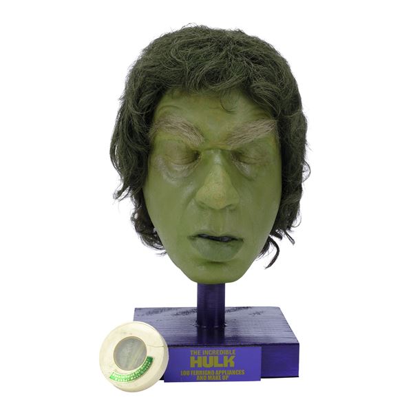 Lot #1205: THE INCREDIBLE HULK (1977-1982) - The Hulk's (Lou Ferrigno) SFX Makeup Accessories on Dis