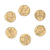 Image 2 : Lot #1413: MIGHTY MORPHIN POWER RANGERS: THE MOVIE (1995) - Set of Six Production-made Power Coins