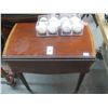 Image 2 : Small Mahogany Drop Leaf Table