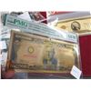 Image 2 : $2 Gold Bank Note, 10000 Gold Plated Cert.