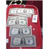 Image 1 : $2 Bills (5), $1 Silver Cert. (3)