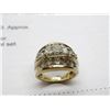 Image 2 : 14K WG Diamond Ring w/7 Square Cut Diamonds and 14 Round Cut Diamonds