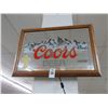 Image 1 : Coors Beer Lighted Wall Mirror - No Plug - No Shipping