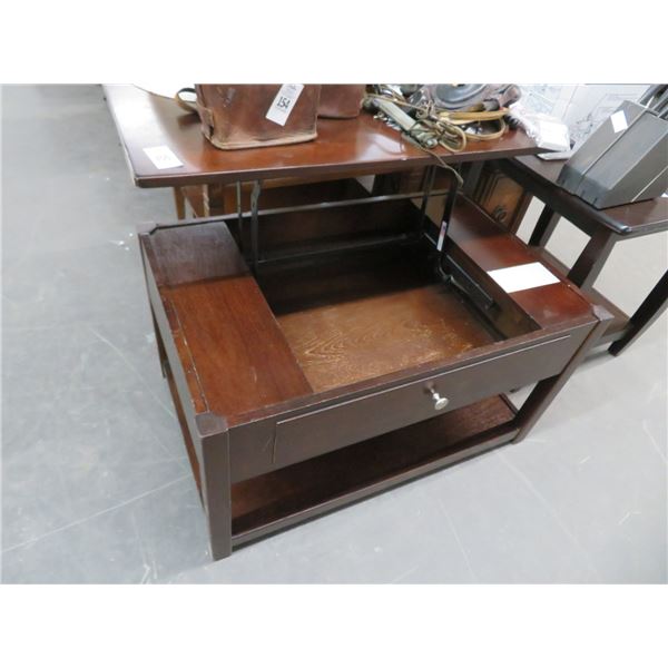 Mocha Coffee Table w/Lift Top