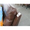 Image 2 : Mocha Leather Sectional 5 Pc. Recliner Sofa