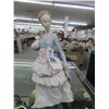 Image 1 : Lladro NAO Girl w/Puppy In Floral Dress