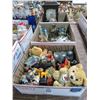 Image 1 : Small Plush Toys, Figurines, Miniature Collectibles, Clock - 3 Boxes