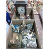 Image 2 : Small Plush Toys, Figurines, Miniature Collectibles, Clock - 3 Boxes