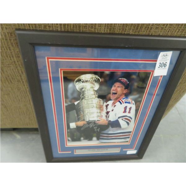 Mark Messier Autographed Framed Photo