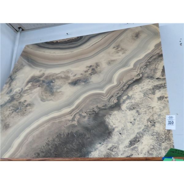 Contemporary Beige Wall Art of Marble