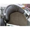 Image 1 : Mocha Round Padded Large Swivel Chair