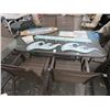 Image 1 : Brown Glasstop Patio Dining Table w/6 Chairs