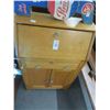 Image 1 : Light Oak Small Drop Front Desk Cabinet