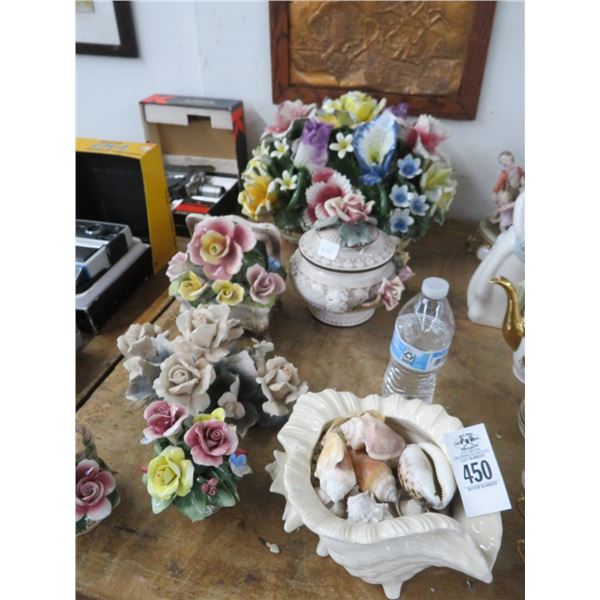 Capodimonte and Sea Shell Décor - ALL