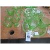 Image 2 : Large Lot of Green Depression Glass