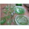 Image 3 : Large Lot of Green Depression Glass