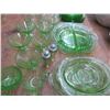 Image 3 : Large Lot of Green Depression Glass