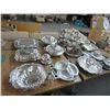 Image 1 : Large Lot of Asst. Silverplate Dishes, Plates, More