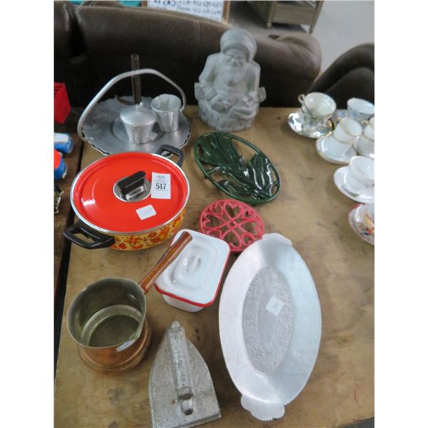 Santa Mold, Sad Iron, Cooling Plates, Kitchenware