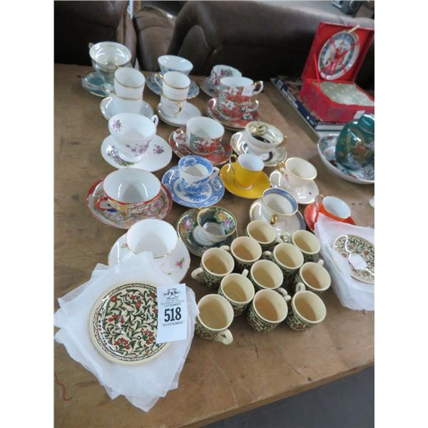 Asst. Cups, Saucers, and Demitasse