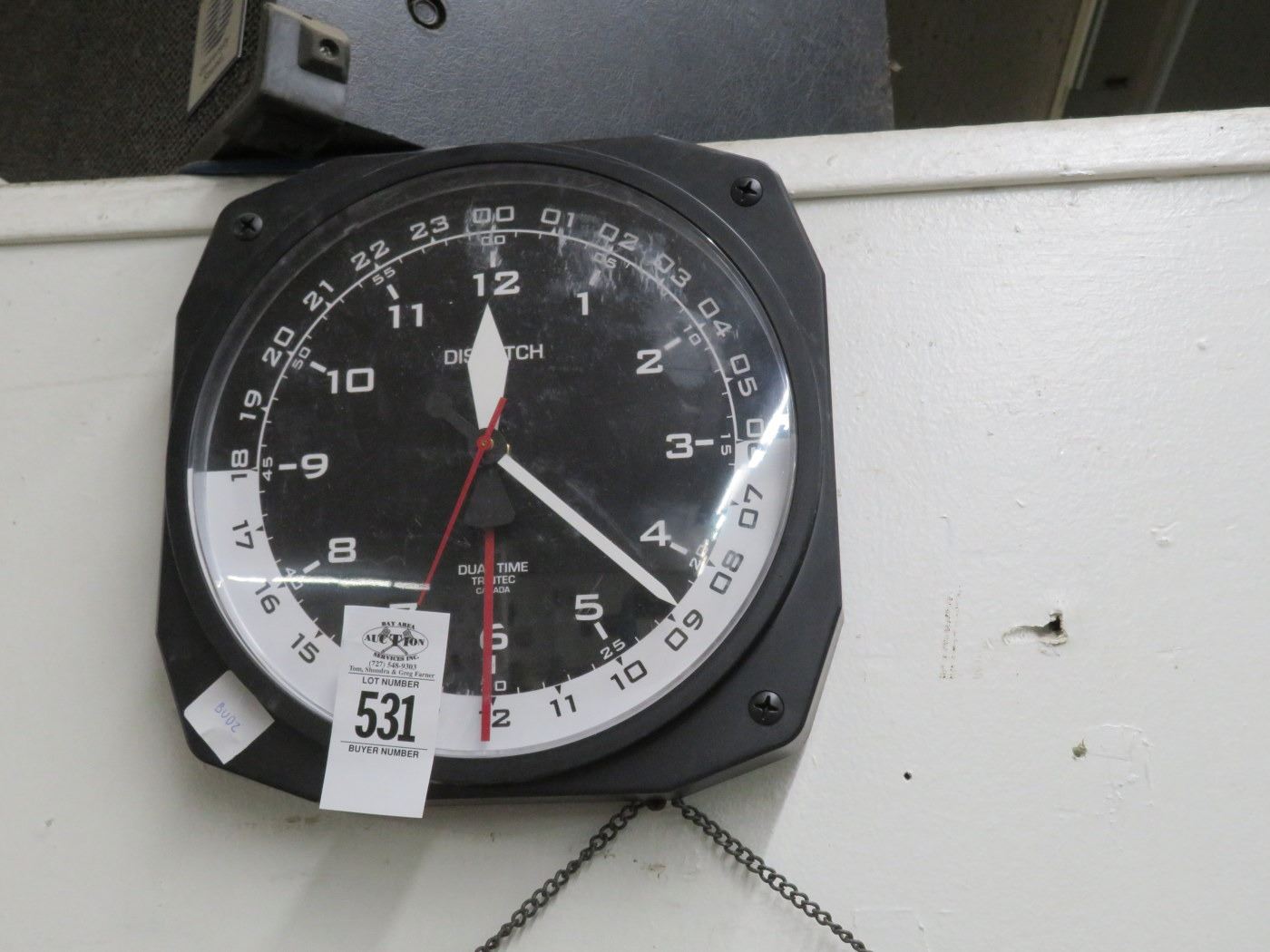 Dual Time Instrument Wall Clock