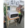 Image 1 : Tan Bakers Rack w/Butcher Block Shelf